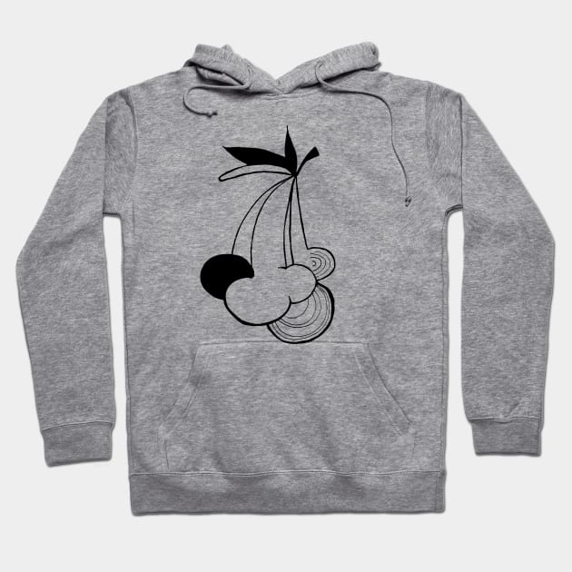 Cherries Hoodie by Maria Mi Art